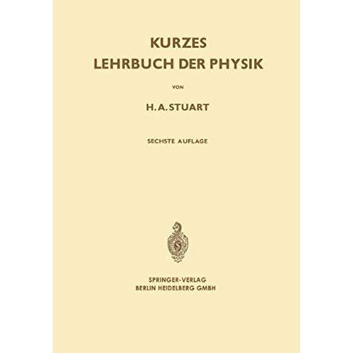 Kurzes Lehrbuch Der Physik