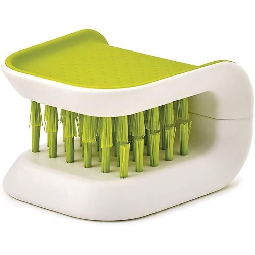Brosse de nettoyage de cuisine à double poils pour un nettoyage sûr des couteaux et des couverts - Nettoyant pour ustensiles facile, efficace et durable