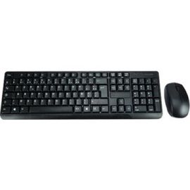 MCL Samar ACK-2012W/N - Ensemble clavier et souris - sans fil - 2.4 GHz - AZERTY - Français - noir