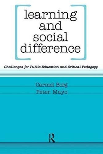 Learning And Social Difference