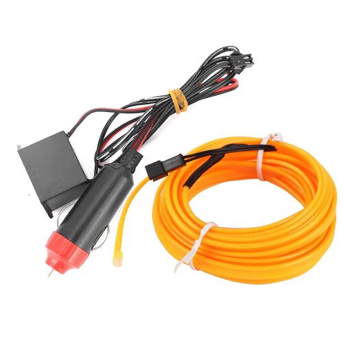 Éclairage Intérieur De Bande Lumineuse Décorative De Voiture Auto Led El Pièces De Modification De Lampe Froide 4 Mètresvert
