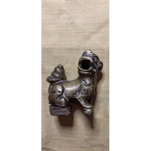 Chien De Fo En Bronze Ou Laiton - Asie Du Sud Est