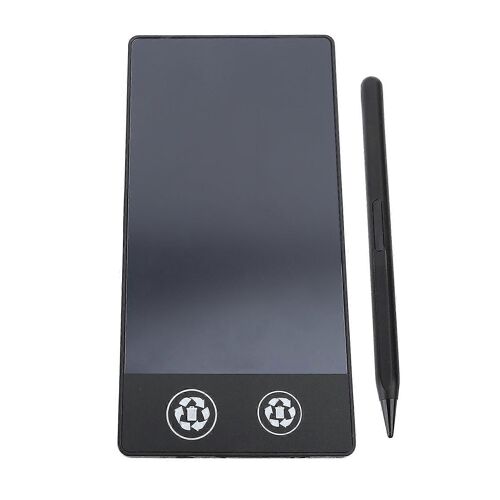 Tablette d'écriture LCD 6,5 pouces Graffiti électronique Tampon peint à la main Planche à dessin réutilisable effaçable pour enfants adultes noir