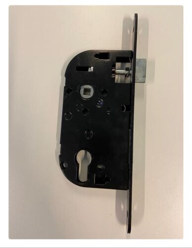 serrure pour porte certifiées NF Encastrée Réversible Coffre Cylindre Européen fermeture securite porte d entree acier noir arrondi retournement demi tour rapide installation a larder mortaiser