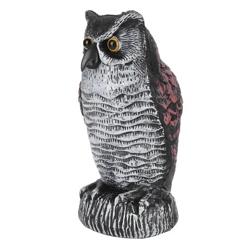 Fausse simulation hibou statue décoration jardin extérieur plastique répulsif chasse leurre10211