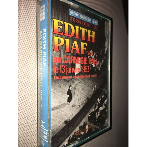Edith Piaf Au Carnegie Hall Vol 1 Cassette Audio