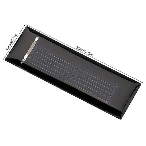 10pcs 0.5V 100MA Mini Portable Polycristallin Panneau Solaire DIY Module D'alimentation Chargeur 53 * 18MM