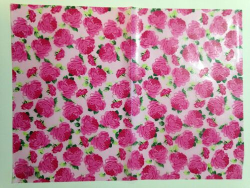 Feuille Décopatch Roses Sur Fond Rose N 455