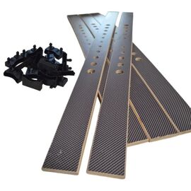 5 lattes + embouts pour sommier et lit 160x200 | Bois 7 plis | 780x53x8 mm | Remplacement pour sommier / bz / clic clac