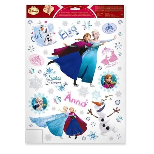 FROZEN Stickers électrostatiques 42x30 cm blanc