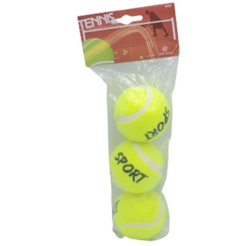 Balles De Tennis - 3 Balles - Jaune - Résistantes