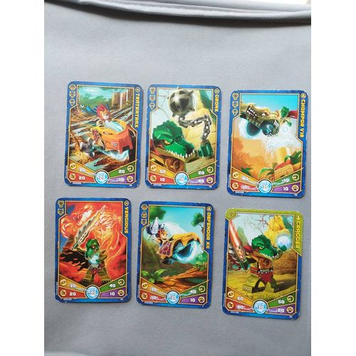 Lot De 6 Cartes Lego Chima De 2013