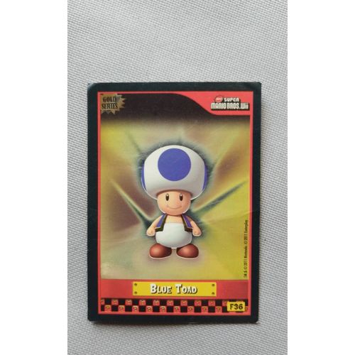 Carte Blue Toad Gold Series New Super Mario Bros Wii