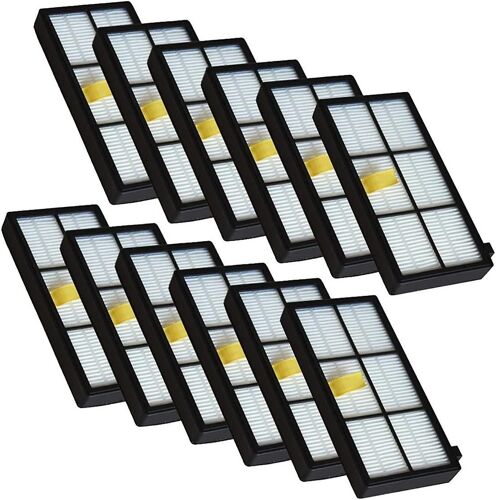 Filtres HEPA haute efficacité pour iRobot séries 800 et 900 - Kit de 12 pièces de rechange