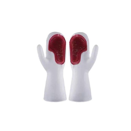 Gants de nettoyage de cuisine LEAIGAO avec brosse intégrée - Gants de vaisselle réutilisables en PVC pour un nettoyage sans effort