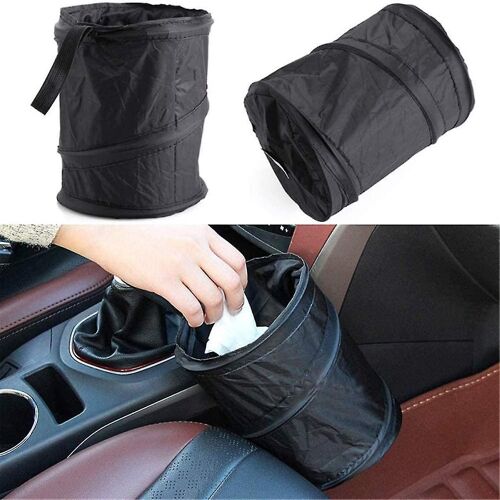 Lot de 2 poubelles de voiture pliables et portables : durables, compactes et multifonctionnelles pour une propreté optimale en déplacement.