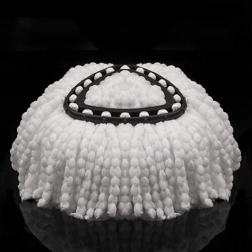 Lot de 3 têtes de rechange pour balai rotatif en microfibre - Durables, absorbantes, faciles à installer, compatibles avec la plupart des balais triangulaires