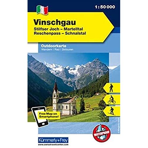 Kuf Italien Outdoorkarte 01 Vinschgau 1 : 50.000  Lz Bis 2016