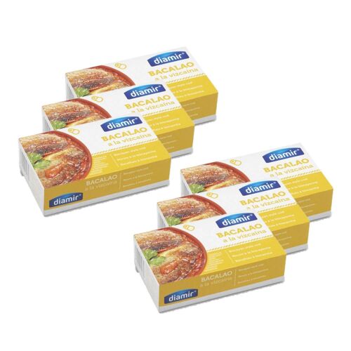 Lot 6x Morue À La Biscayenne - Boîte 115g
