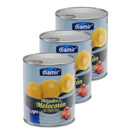 Lot 3x Pêche Sans Sucre - Boîte 800g