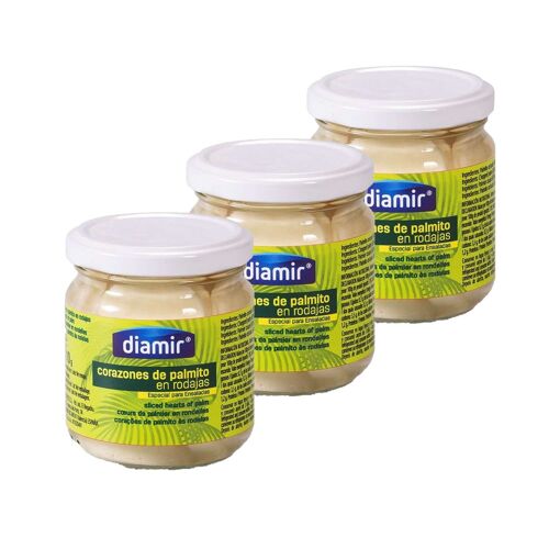Lot 3x Coeurs De Palmiers En Rondelle - Bocal 200g