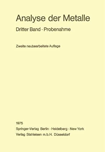 Analyse Der Metalle