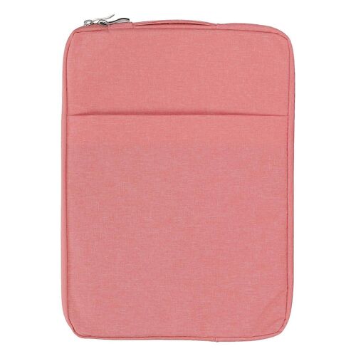 Housse pour ordinateur portable 15,6 pouces 39x29x2cm Double couche Design Polyester Étui de transport pour ordinateur portable OS Laptop Pro pour HP pour DellPink