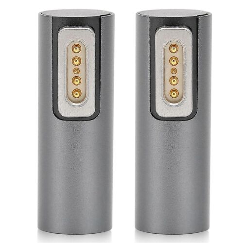 2PCS DC Femelle à pour Magsafe 1 Adaptateur Support Maximum 5A 18.520V Courant Charge Magnétique L Tip Adaptateur avec Indicateur