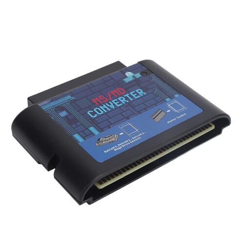Convertisseur De Cartes De Jeu Ms En Md Convertisseur De Cassettes Vidéo De Jeu Ms En Md Pour Retron 5 3 2 Pour Mega Drive Pour Genesis Noir