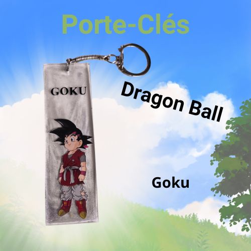 Porte-clés Dragon Ball "Goku" argenté