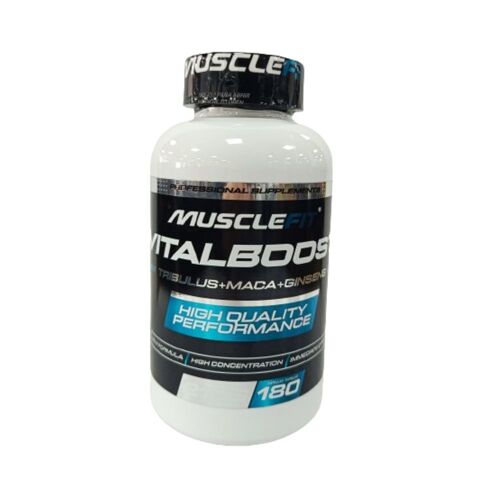 Vitalboost - Tribulus + Maca + Ginseng - Musclefit?180 Cápsulas?Complemento Alimenticio A Base De Plantas, Aminoácidos Y Vitamina B6 