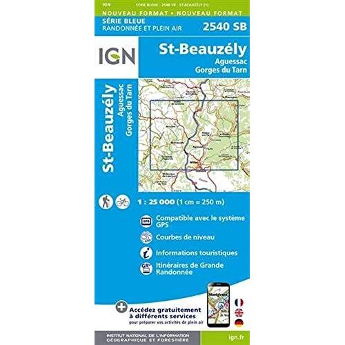 St Beauzely Agues 1 : 25000