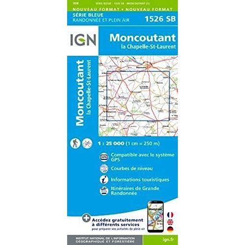 Moncoutant La Chapelle-St-Laurent 1:25 000