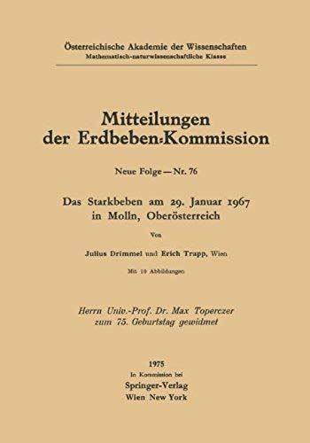 Das Starkbeben Am 29. Januar 1967 In Molln, Oberösterreich