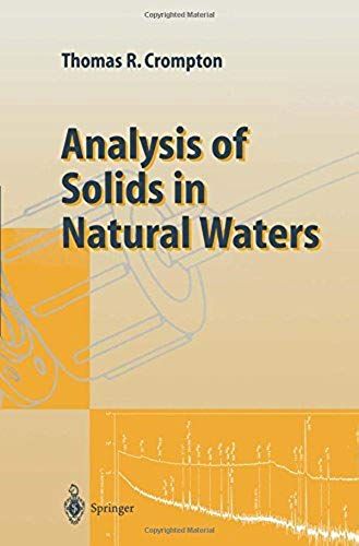 Analysis Of Solids In Natural Waters