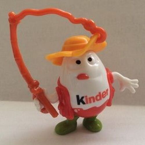 Figurine "Kinder" (2016) - Kindérino / N° 4 - Le Pêcheur ( Sd297 / Sd-297 ) Avec Bpz