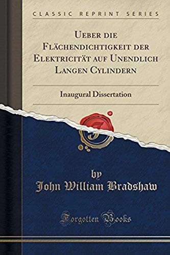 Bradshaw, J: Ueber Die Flächendichtigkeit Der Elektricität A