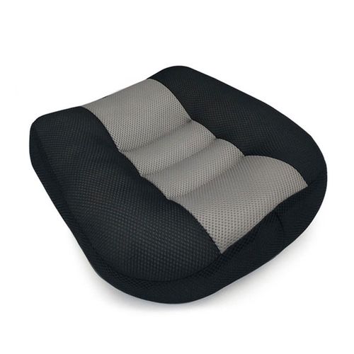 Coussin De Siège Rehausseur De Voiture Avec Poignée, Tapis De Rehaussement De Hauteur En Maille Respirante, Siège Élévateur Pour Voiture Noir