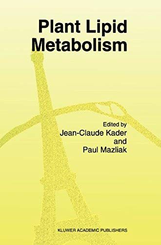 Plant Lipid Metabolism
