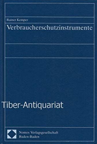 Verbraucherschutzinstrumente (German Edition)