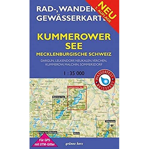 Rad-, Wander- Und Gewässerkarte Kummerower See - Mecklenburgische Schweiz 1:35.000
