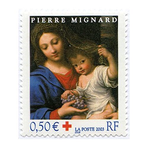 France 2003, Très Beau Timbre Neuf** Luxe Yvert 3620, Au Profit De La Croix Rouge, "Vierge À La Grappe" Par Pierre Mignard.