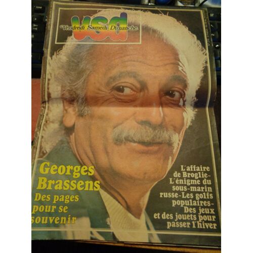 Revue Vsd N°218 Du 11/11/1981 : "Georges Brassens Des Pages Pour Se Souvenir"