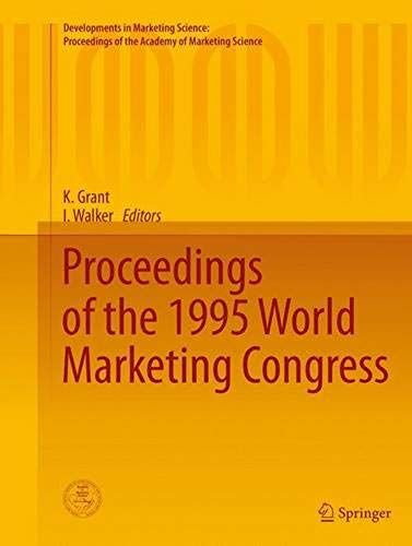 Proceedings Of The 1995 World Marketing Congress