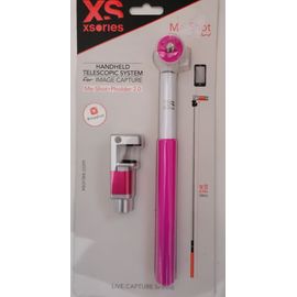 XSories MESHS Me-Shot Perche Télescopique pour Smartphone Blanc/Rose