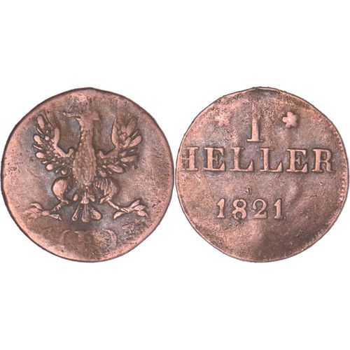Allemagne - Ville Impériale De Francfort - 1821 - 1 Heller - 12-258