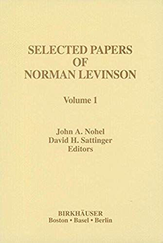 Selected Papers Of Norman Levinson