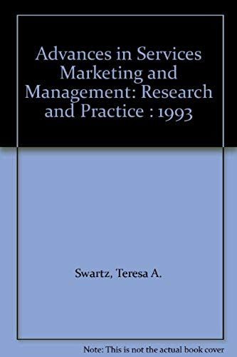 Advances In Services Marketing And Management: V. 2 (Advances In Services Marketing & Management: Research & Practice)