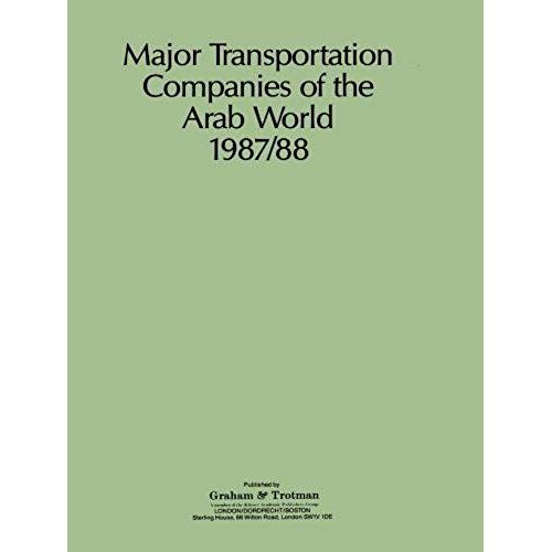 Major Transportation Companies Of The Arab World 1987/88
