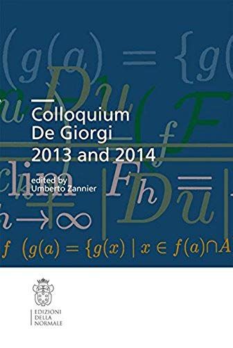 Colloquium De Giorgi 2013 And 2014
